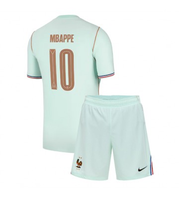 Frankrike Kylian Mbappe #10 Bortaställ Barn VM 2026 Kortärmad (+ Korta byxor)
